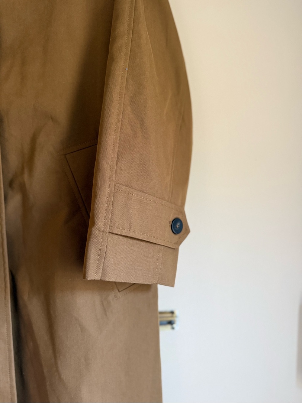 Zara Camel Tan Trench Coat with Button Front - Picture 5 of 5